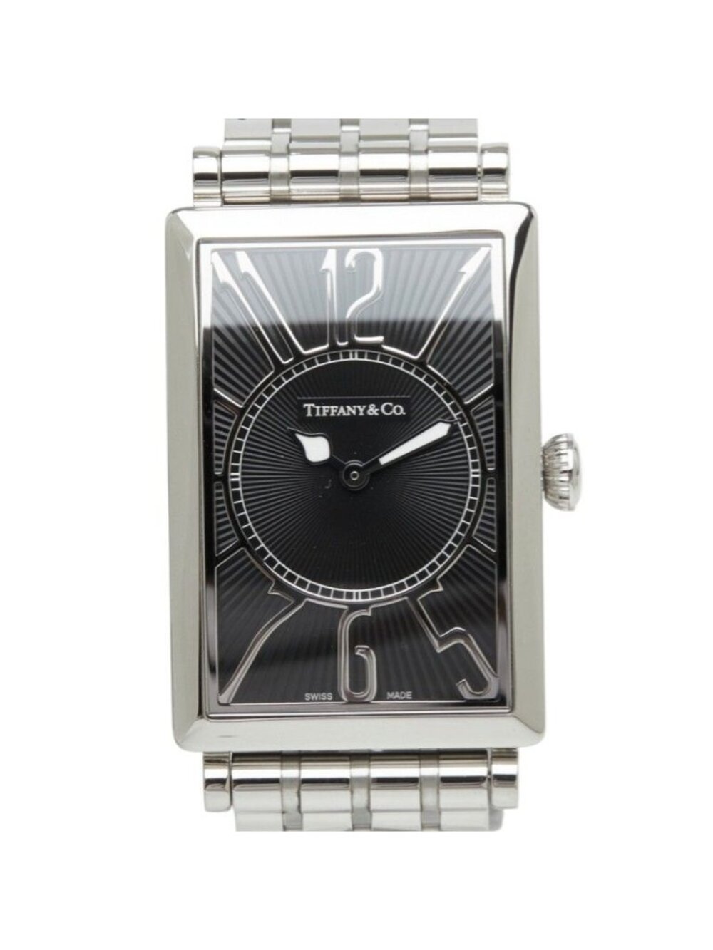 Tiffany & Co Gallery Watch Black Silver Stainless Steel